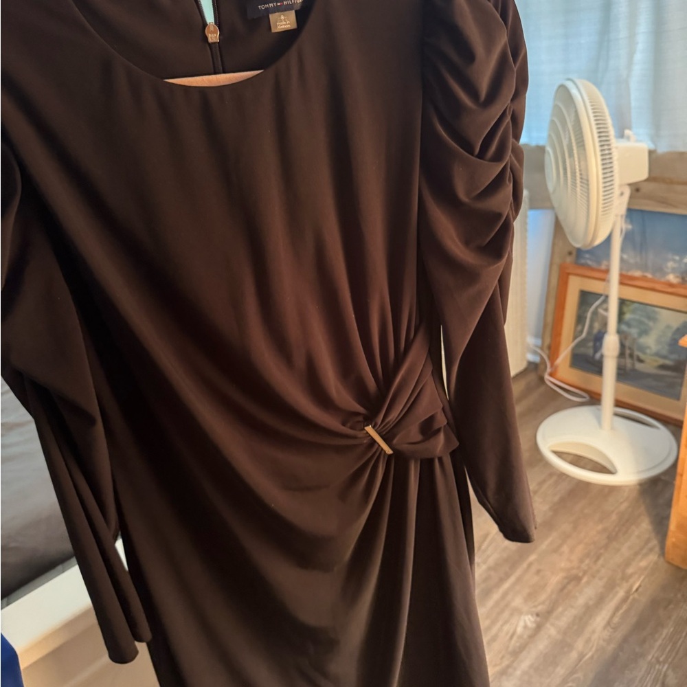 Elegant Black Long Sleeve Dress